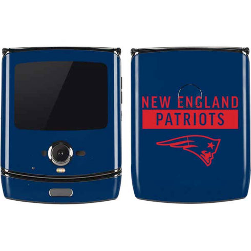 NFL New England Patriots Blue Performance Series Motorola RAZR Skin