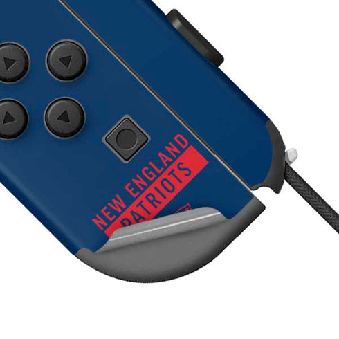 NFL New England Patriots Blue Performance Series Nintendo Joy-Con (L/R) Controller Skin