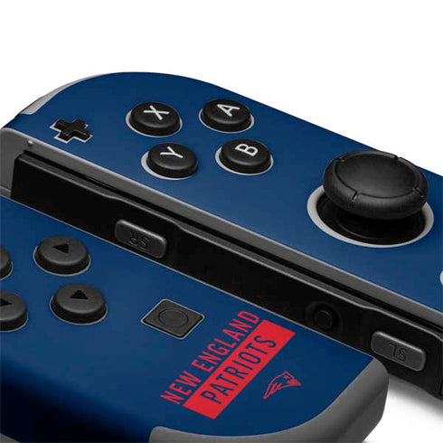 NFL New England Patriots Blue Performance Series Nintendo Joy-Con (L/R) Controller Skin