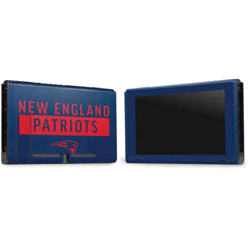NFL New England Patriots Blue Performance Series Nintendo Switch Bundle Skin