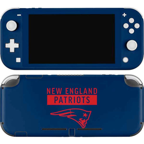 NFL New England Patriots Blue Performance Series Nintendo Switch Lite Skin