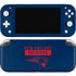 NFL New England Patriots Blue Performance Series Nintendo Switch Lite Skin