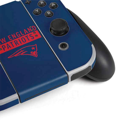 NFL New England Patriots Blue Performance Series Nintendo Switch OLED (2021) Skin
