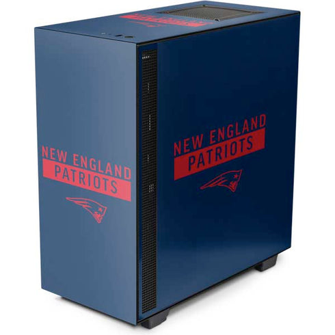 NFL New England Patriots Blue Performance Series NZXT H510 Compact ATX Mid-Tower Case Skin