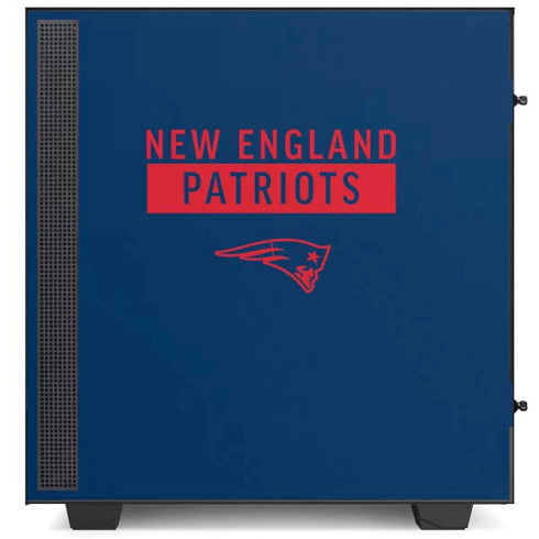 NFL New England Patriots Blue Performance Series NZXT H510 Compact ATX Mid-Tower Case Skin
