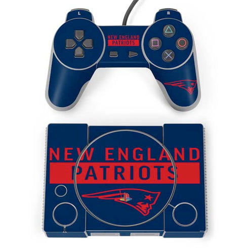 NFL New England Patriots Blue Performance Series PlayStation Classic Bundle Skin