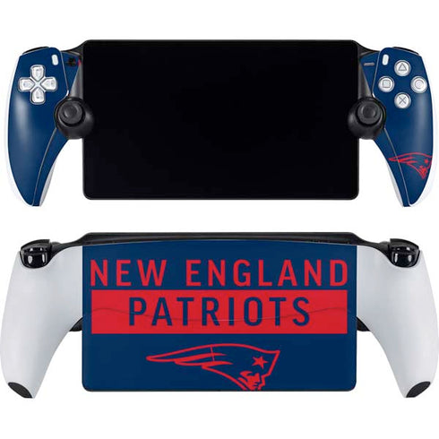 NFL New England Patriots Blue Performance Series PlayStation Portal Remote Player Skin