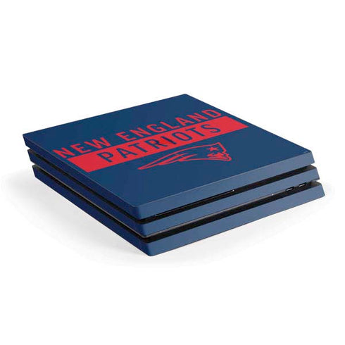 NFL New England Patriots Blue Performance Series PS4 Pro Console Skin