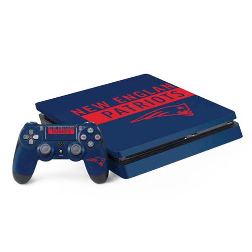 NFL New England Patriots Blue Performance Series PS4 Slim Bundle Skin