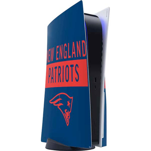 NFL New England Patriots Blue Performance Series PS5 Console Skin