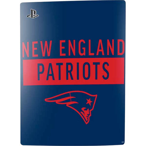 NFL New England Patriots Blue Performance Series PS5 Digital Edition Console Skin