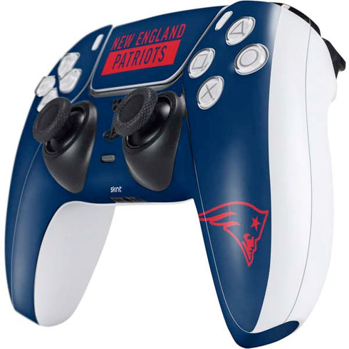 NFL New England Patriots Blue Performance Series PS5 Controller Skin