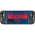 NFL New England Patriots Blue Performance Series Steam Deck Handheld Gaming Computer Skin