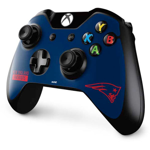 NFL New England Patriots Blue Performance Series Xbox One Controller Skin