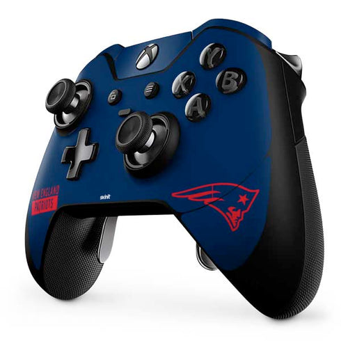 NFL New England Patriots Blue Performance Series Xbox One Elite Controller Skin