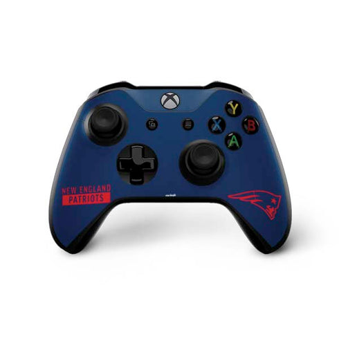 NFL New England Patriots Blue Performance Series Xbox One X Bundle Skin