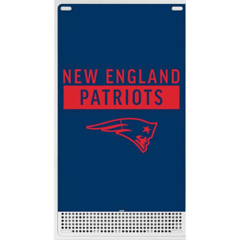 NFL New England Patriots Blue Performance Series Xbox Series S Skins