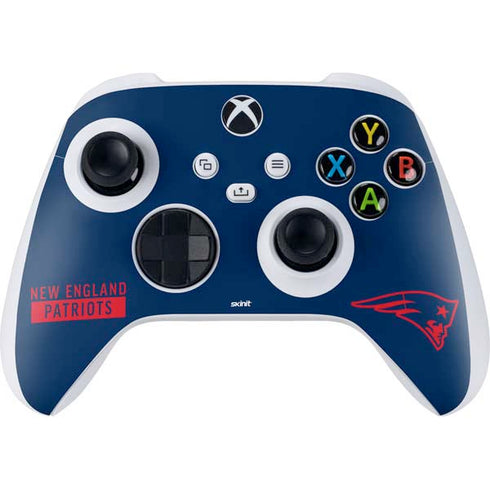 NFL New England Patriots Blue Performance Series Xbox Series S Controller Skin