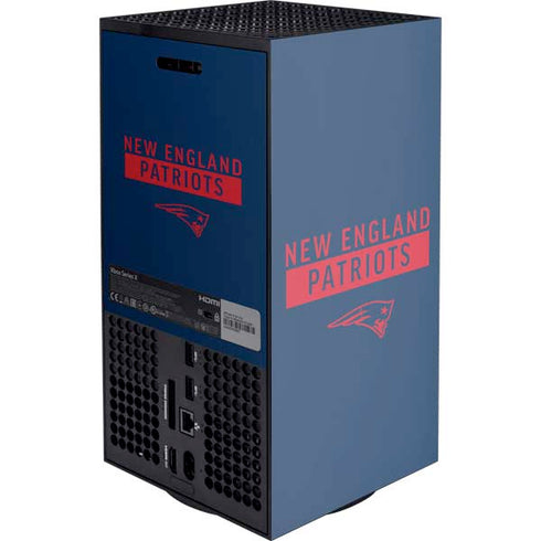 NFL New England Patriots Blue Performance Series Xbox Series X Console Skin