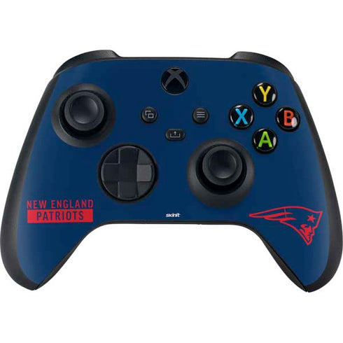 NFL New England Patriots Blue Performance Series Xbox Series X Controller Skin