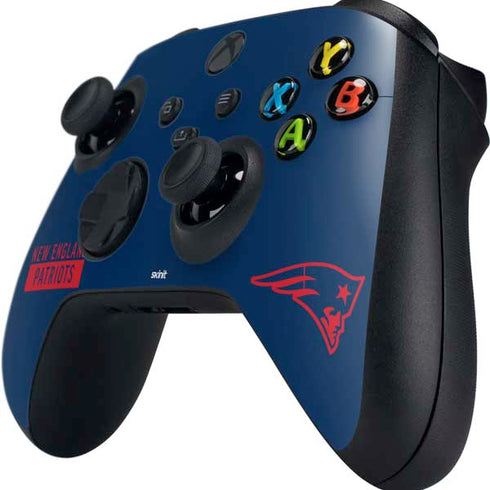 NFL New England Patriots Blue Performance Series Xbox Series X Controller Skin