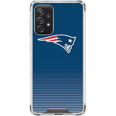 NFL New England Patriots Breakaway Galaxy A72 5G Clear Case