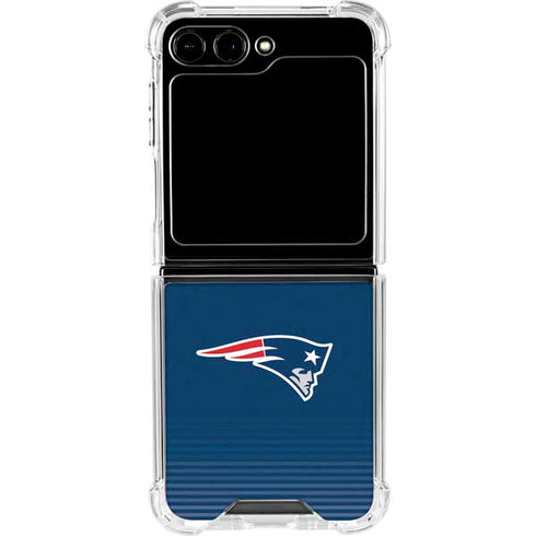 NFL New England Patriots Breakaway Galaxy Z Flip5 5G Clear Case