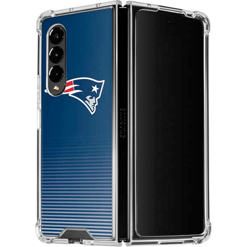 NFL New England Patriots Breakaway Galaxy Z Fold4 5G Clear Case