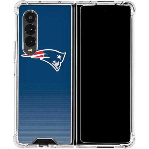 NFL New England Patriots Breakaway Galaxy Z Fold4 5G Clear Case