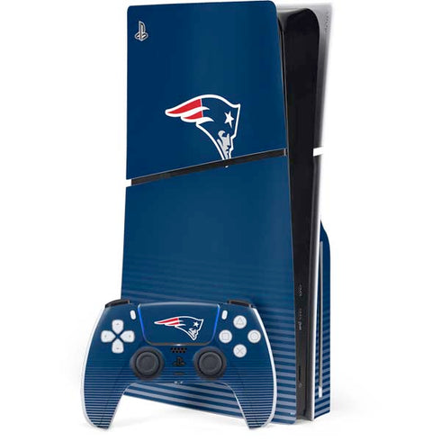 NFL New England Patriots Breakaway PS5 Slim Disk Bundle Skin