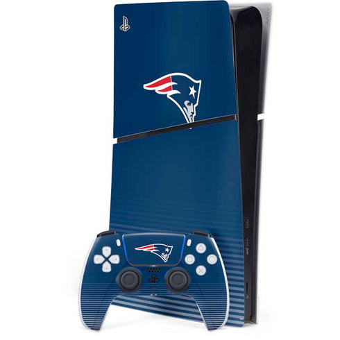 NFL New England Patriots Breakaway PS5 Slim Digital Edition Console Skin