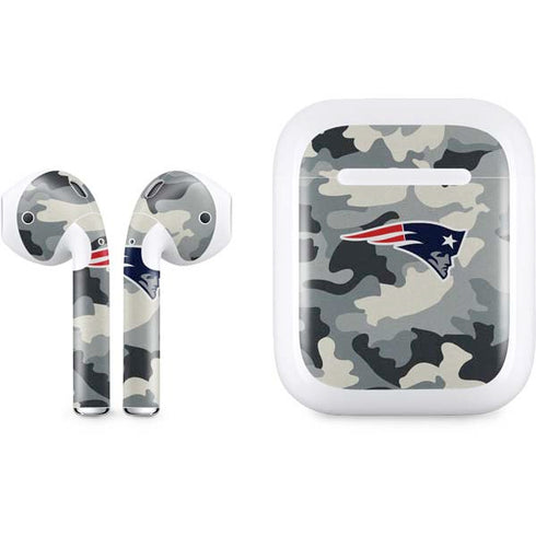 NFL New England Patriots Camo Apple AirPods Skin