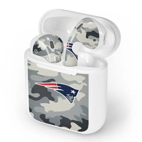 NFL New England Patriots Camo Apple AirPods Skin