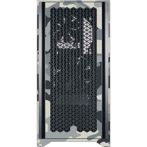 NFL New England Patriots Camo Corsair 4000D Tempered Glass Mid-Tower ATX Case Skin