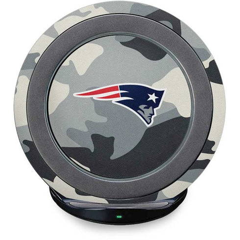 NFL New England Patriots Camo Fast Charge Wireless Charging Stand Skin