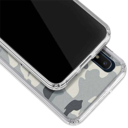 NFL New England Patriots Camo Galaxy A10e Clear Case