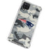 NFL New England Patriots Camo Galaxy A12 Clear Case