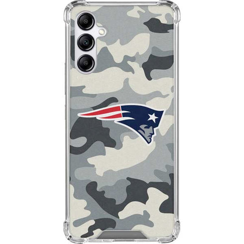 NFL New England Patriots Camo Galaxy A15 5G Clear Case