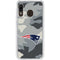 NFL New England Patriots Camo Galaxy A20 Clear Case