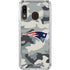 NFL New England Patriots Camo Galaxy A30 Clear Case