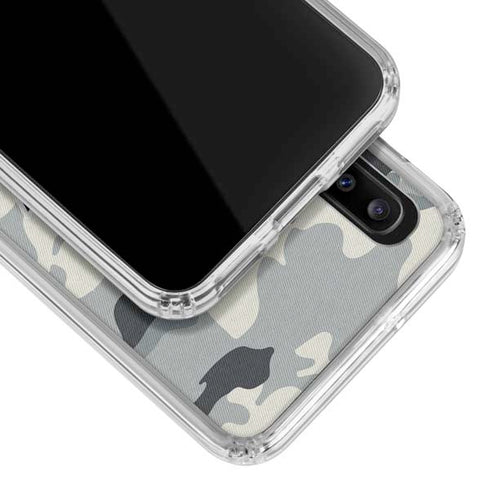 NFL New England Patriots Camo Galaxy A30 Clear Case