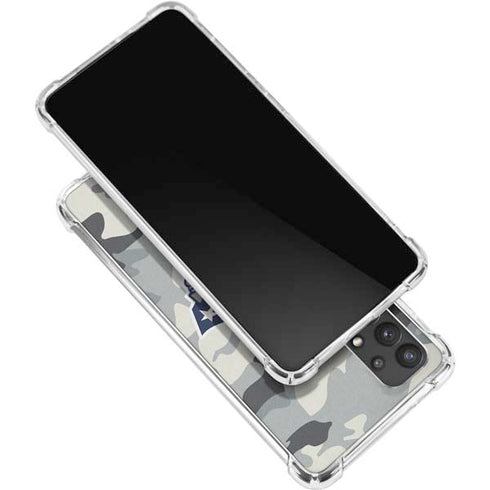 NFL New England Patriots Camo Galaxy A32 5G Clear Case