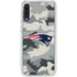 NFL New England Patriots Camo Galaxy A50 Clear Case