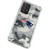 NFL New England Patriots Camo Galaxy A52 5G Clear Case