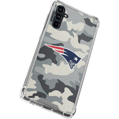 NFL New England Patriots Camo Galaxy A54 5G Clear Case