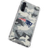 NFL New England Patriots Camo Galaxy A54 5G Clear Case