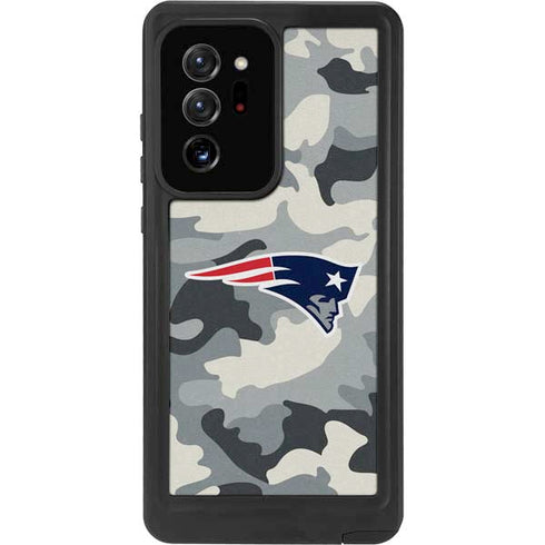NFL New England Patriots Camo Galaxy Note20 Ultra 5G Waterproof Case