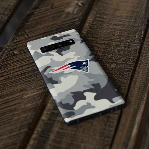 NFL New England Patriots Camo Galaxy S10 Plus Skin