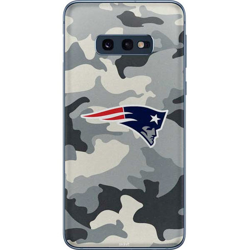 NFL New England Patriots Camo Galaxy S10e Skin