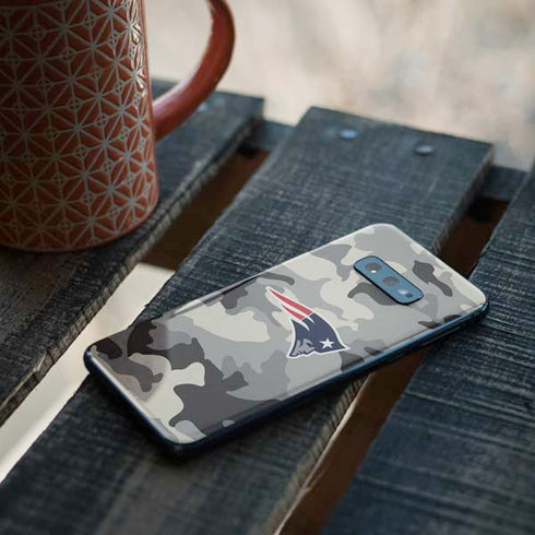 NFL New England Patriots Camo Galaxy S10e Skin